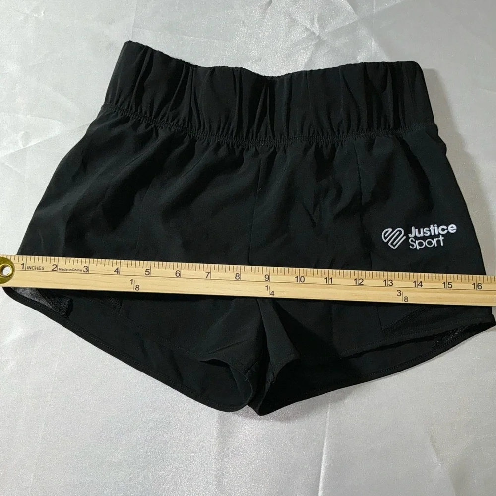 Justice Sport Girls Shorts Size M (10) Black